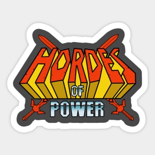 Hordes of Power word logo Sticker